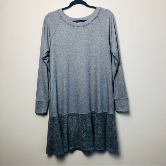 CAbi Flashdance Grey Sweater Long-Sleeved Dress - Picture 3 of 8